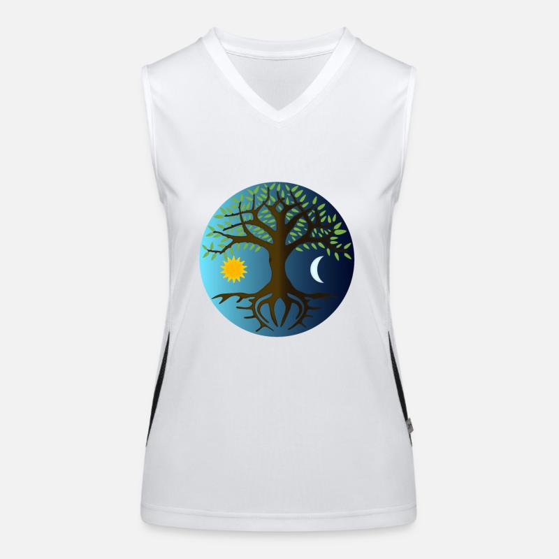 Yggdrasyl World Tree World Ash Mimameid Lärad Women's Functional Contrast Tank Top