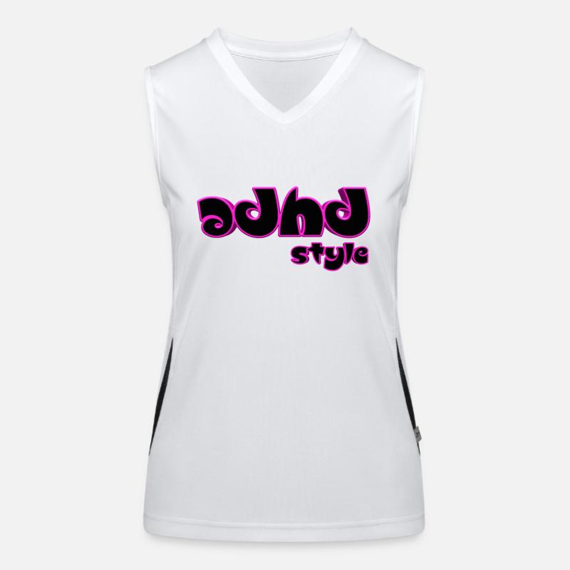 Adhd Stil Funktionelles Kontrast-Tank Top für Frauen