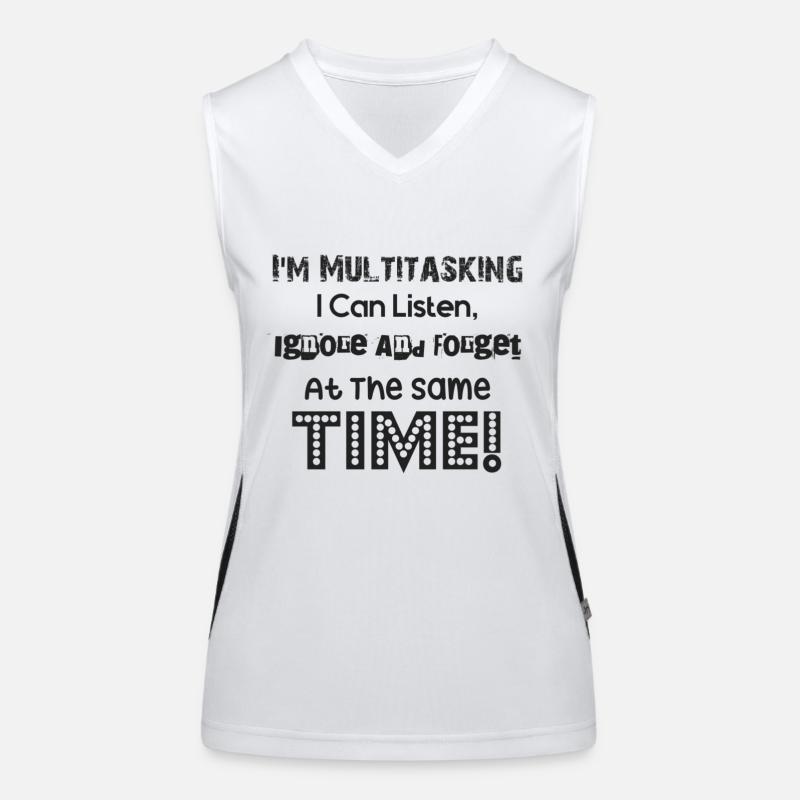 ADHD - I'm multitasking Women's Functional Contrast Tank Top
