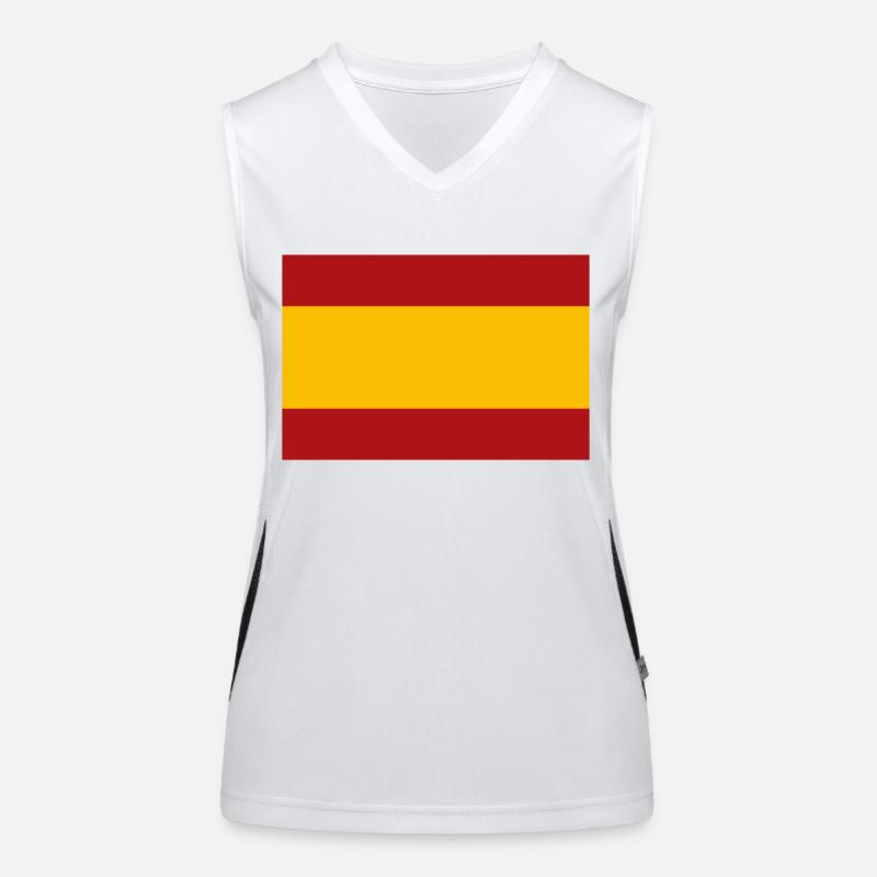 DRAPEAU ESPAGNOL Débardeur respirant contrasté Femme