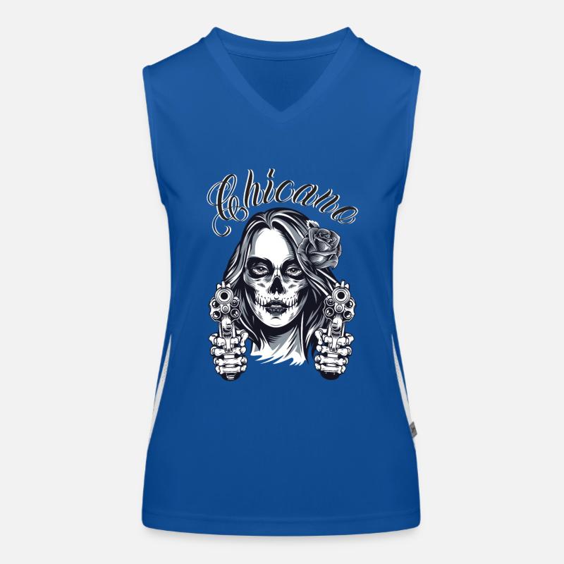 Chicano Ragazza Top sportivo da donna in contrasto cromatico