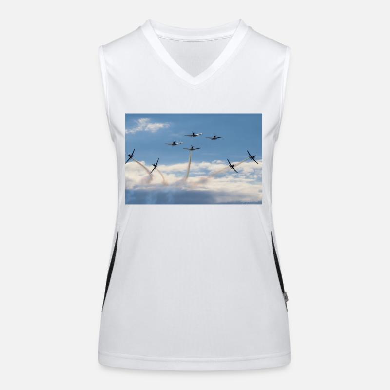 PC-7 Team der Schweizer Luftwaffe Funktionelles Kontrast-Tank Top für Frauen