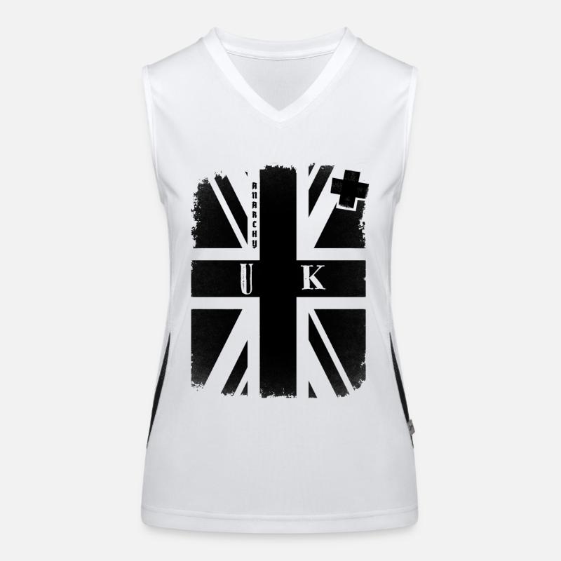 UK Flag Women's Functional Contrast Tank Top