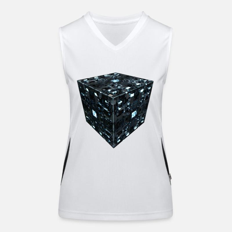 Sci Fi Cube Women's Functional Contrast Tank Top