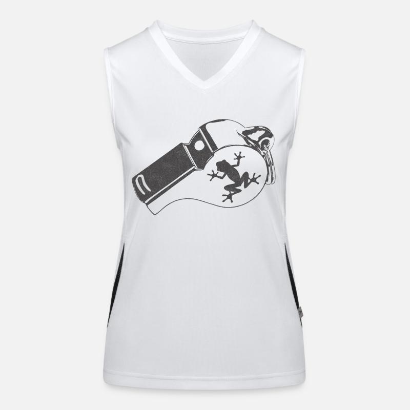 Trillerpfeife Funktionelles Kontrast-Tank Top für Frauen
