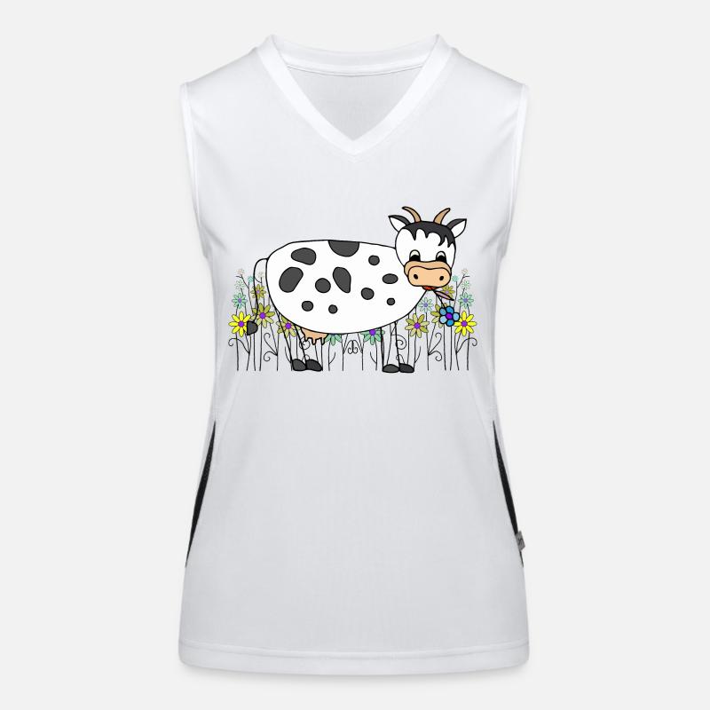 Cow Women's Functional Contrast Tank Top