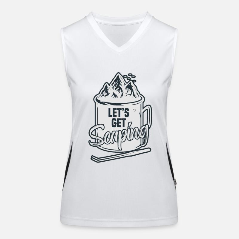 Lass uns Scaping Coffee Cup Aquascaping bekommen Funktionelles Kontrast-Tank Top für Frauen