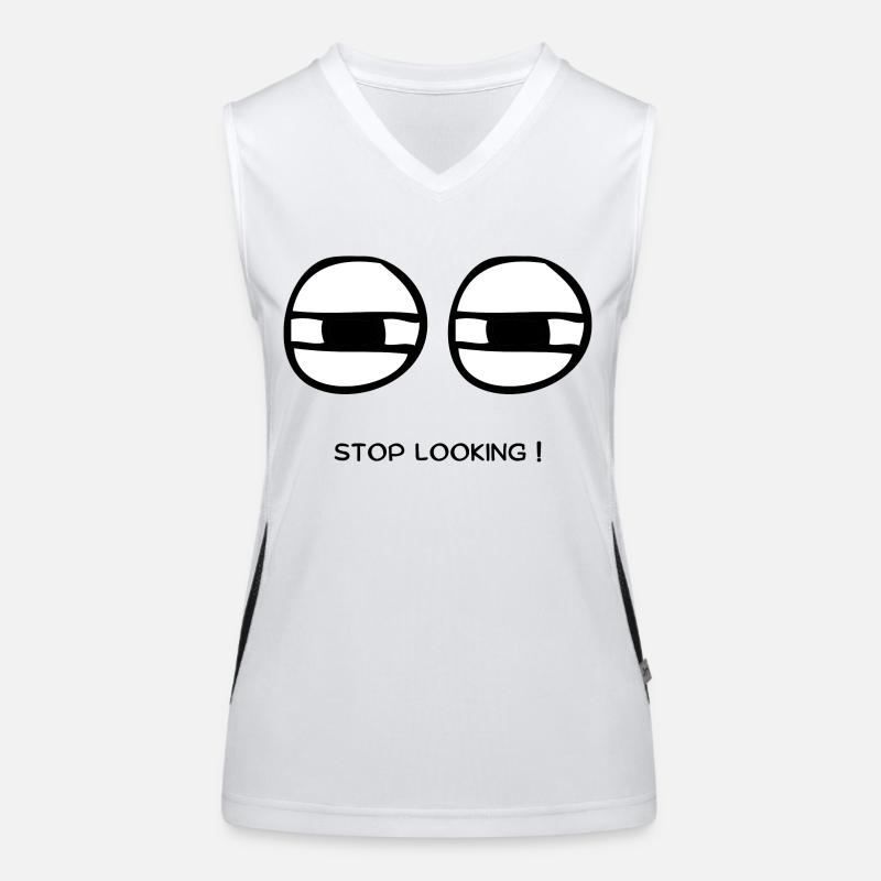 Stop Looking Funktionelles Kontrast-Tank Top für Frauen