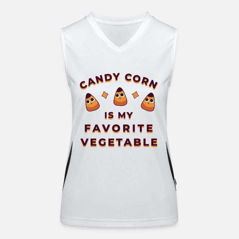 Candy Corn Halloween Débardeur respirant contrasté Femme