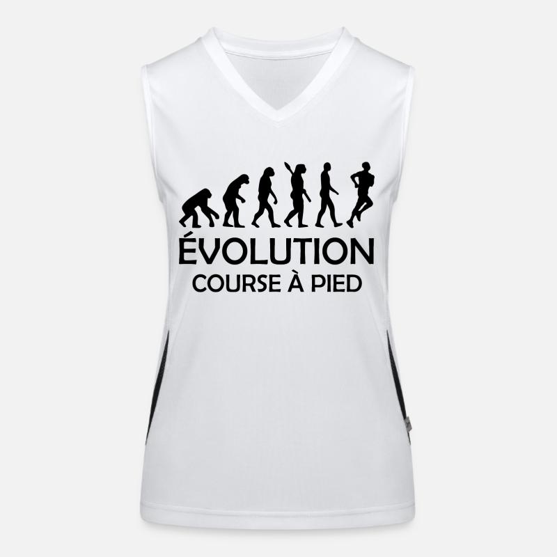 evolution course à pied / humour course à pied Débardeur respirant contrasté Femme