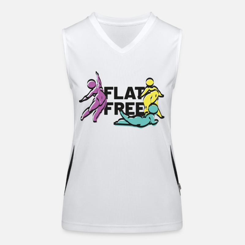 flat free Women's Functional Contrast Tank Top