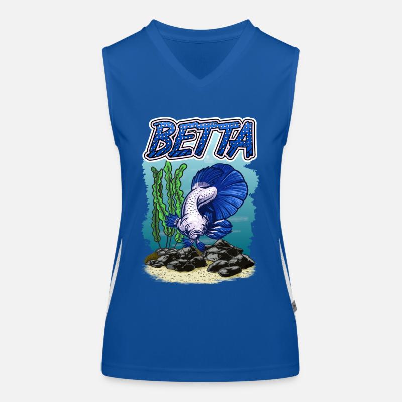 Betta Fish Aquarium pour les pisciculteurs Débardeur respirant contrasté Femme