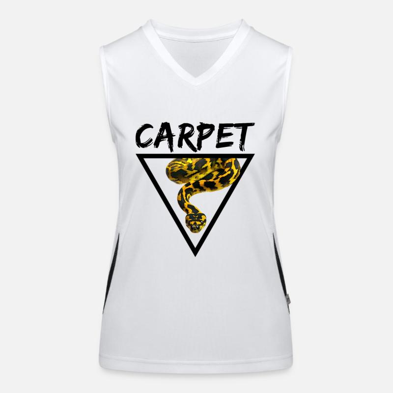 Carpet Python Geometric Snake Owner Women's Functional Contrast Tank Top