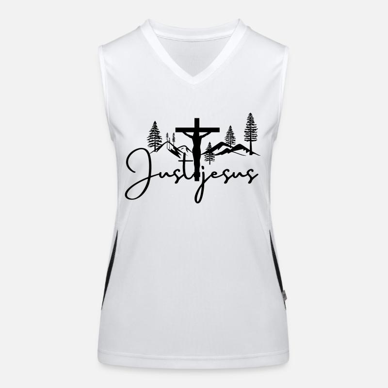 Juste Jésus Débardeur respirant contrasté Femme