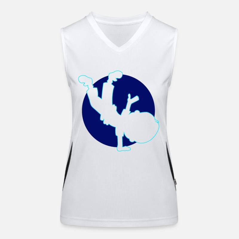 Breakdancer Breakdancing Dancers Women's Functional Contrast Tank Top