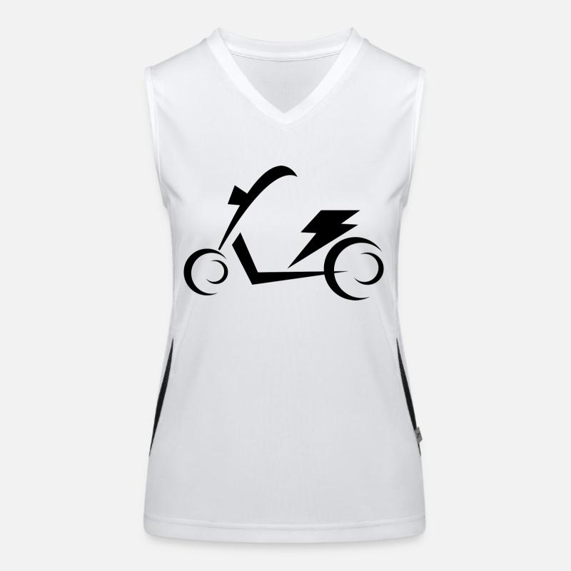E-Scooter E-Roller Scooter Women's Functional Contrast Tank Top