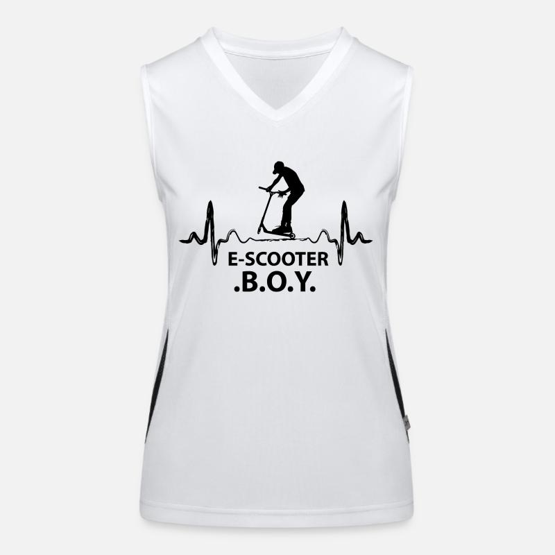 E-Scooter Roller Funktionelles Kontrast-Tank Top für Frauen