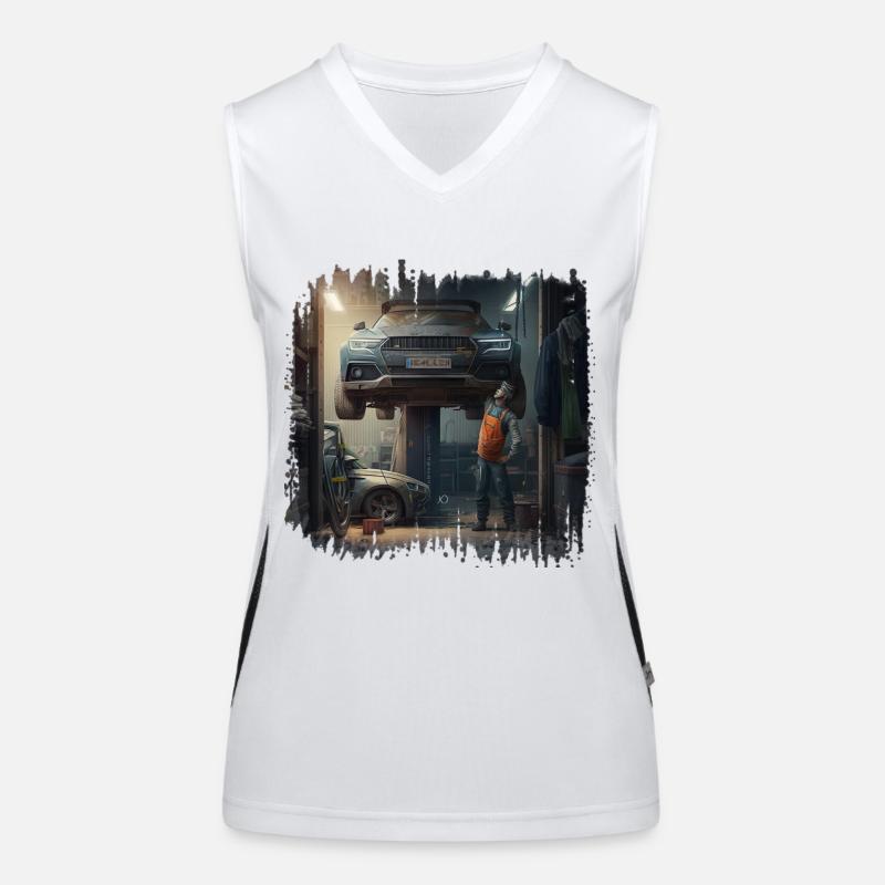 What does an automotive mechatronics technician do? Women's Functional Contrast Tank Top