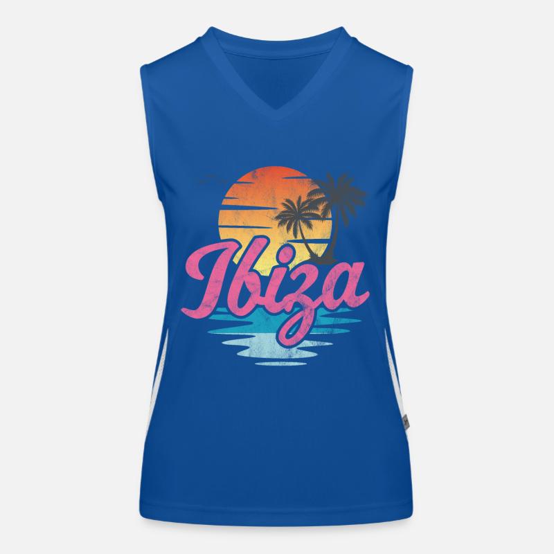 Plage d’Ibiza Débardeur respirant contrasté Femme