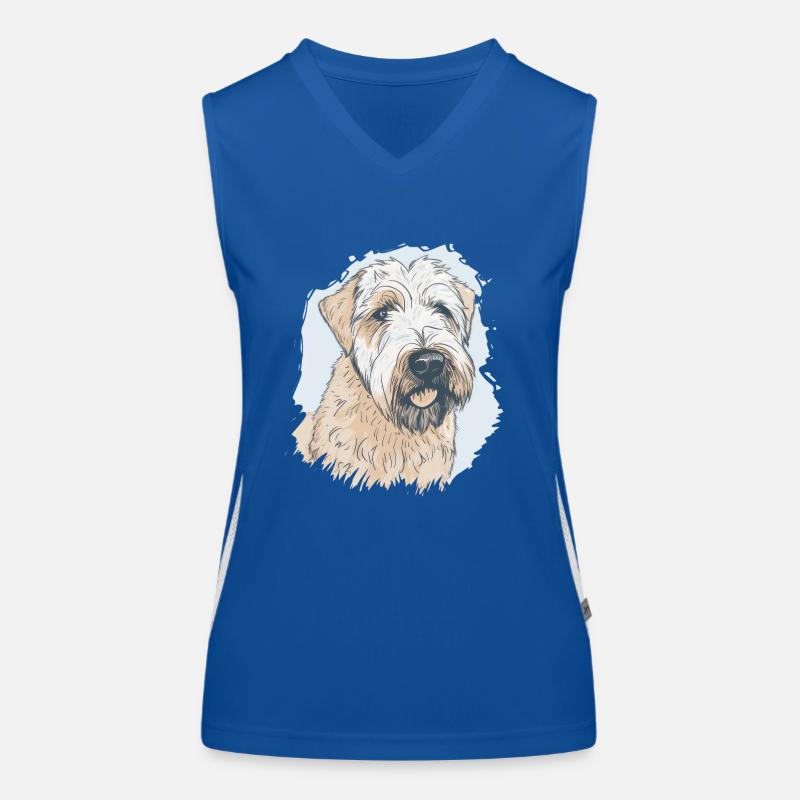 Terrier de blé à poil doux Débardeur respirant contrasté Femme