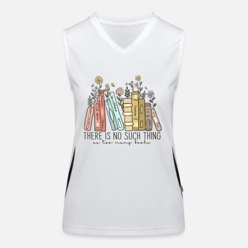 Book Quote Reader Bookworm Women's Functional Contrast Tank Top