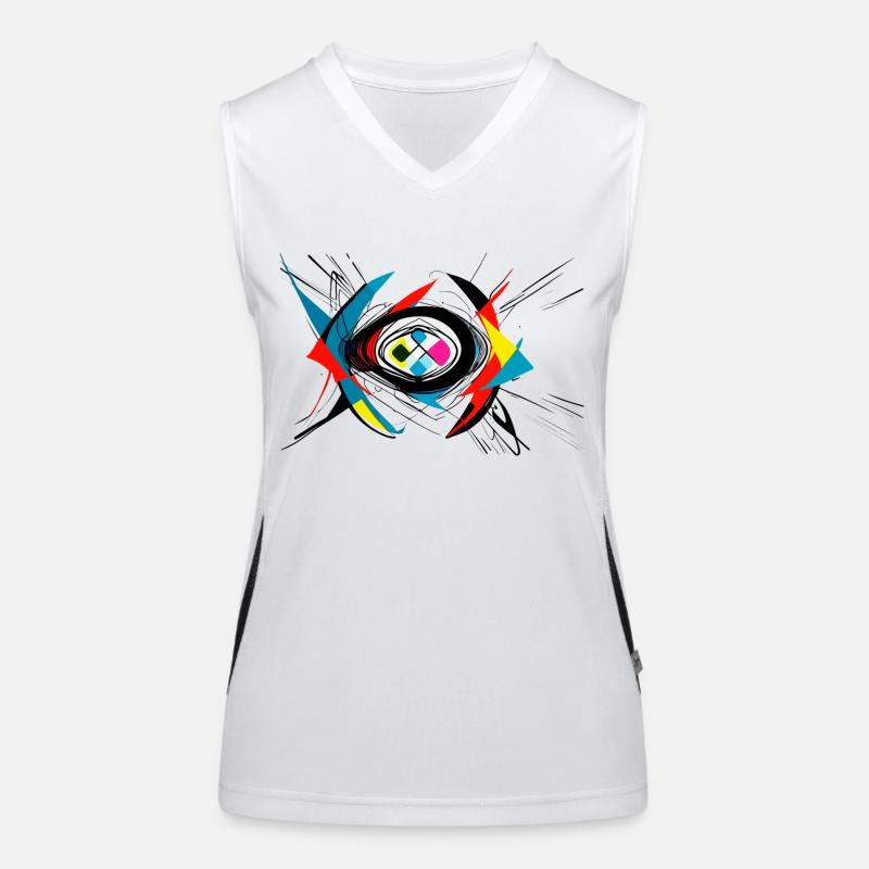 Explosion de couleurs Débardeur respirant contrasté Femme