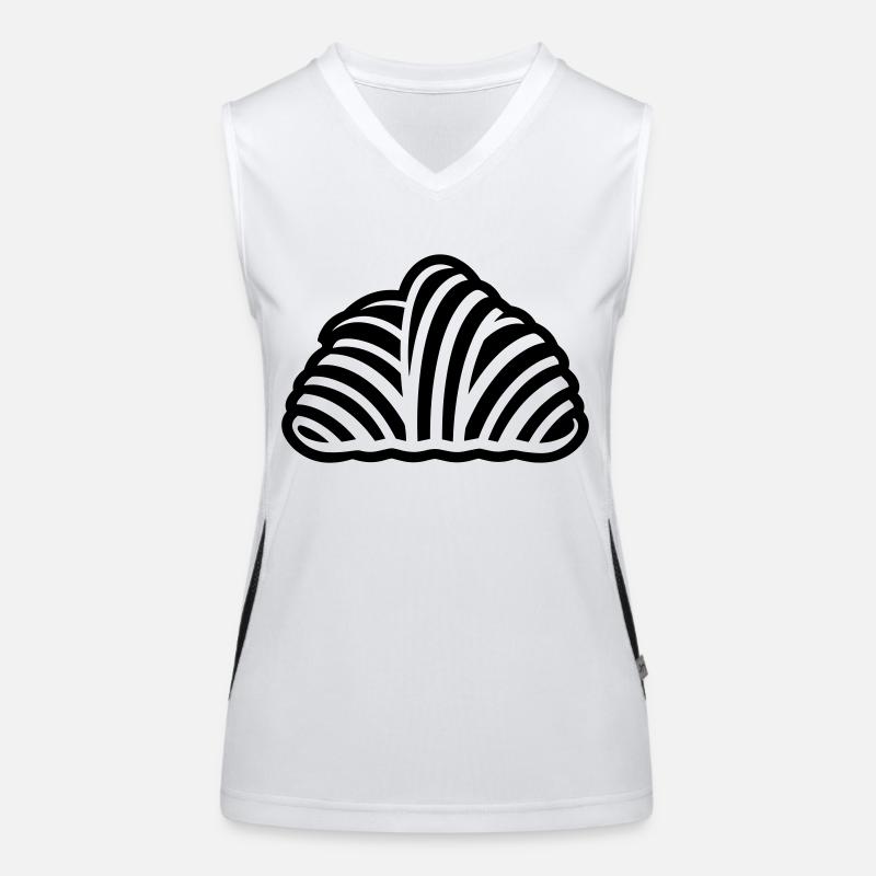 Halbmond Funktionelles Kontrast-Tank Top für Frauen