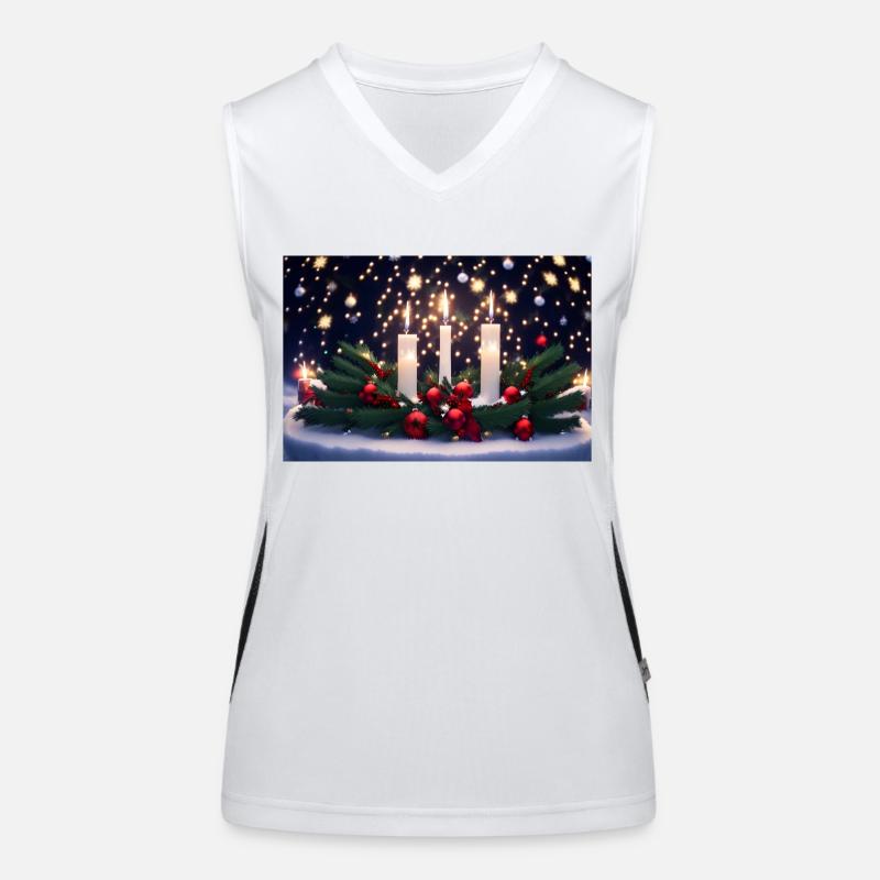 Advent wreath Women's Functional Contrast Tank Top