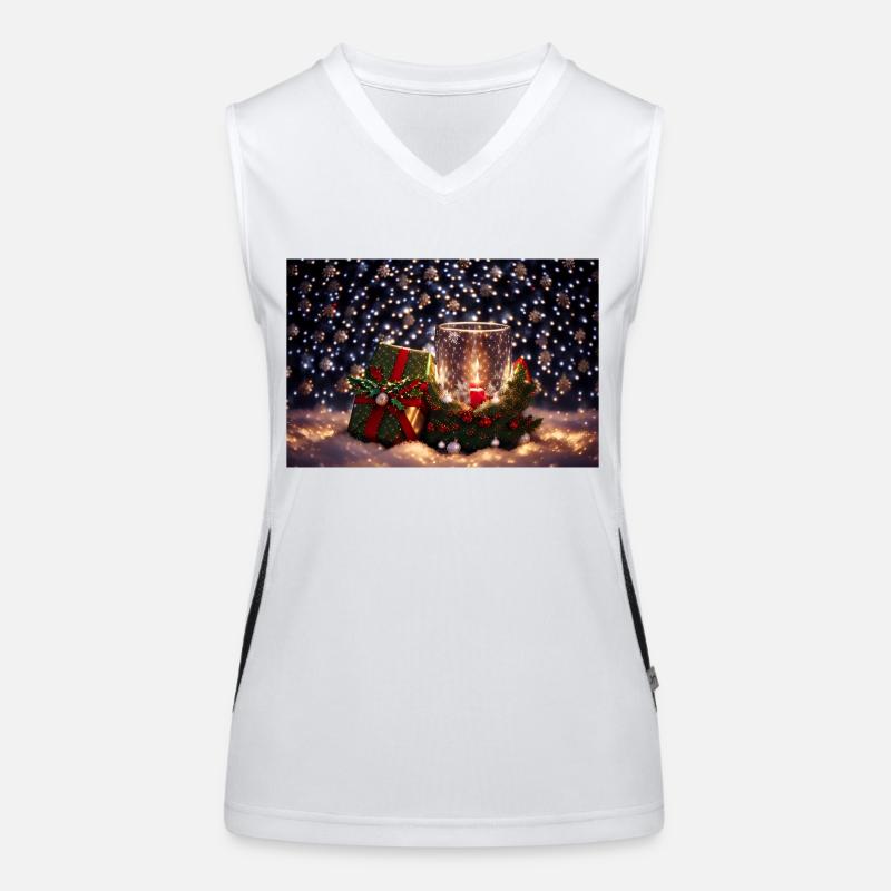 Weihnachtsstimmung Funktionelles Kontrast-Tank Top für Frauen
