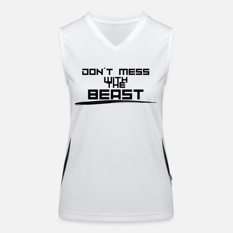 Dont mess with Beast Funktionelles Kontrast-Tank Top für Frauen