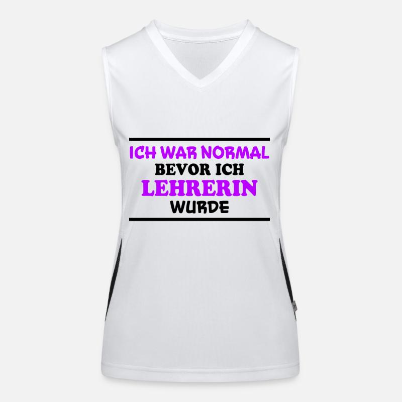 Lehrerin Spruch Lehrer Lustiges Lehrerin Geschenk Funktionelles Kontrast-Tank Top für Frauen