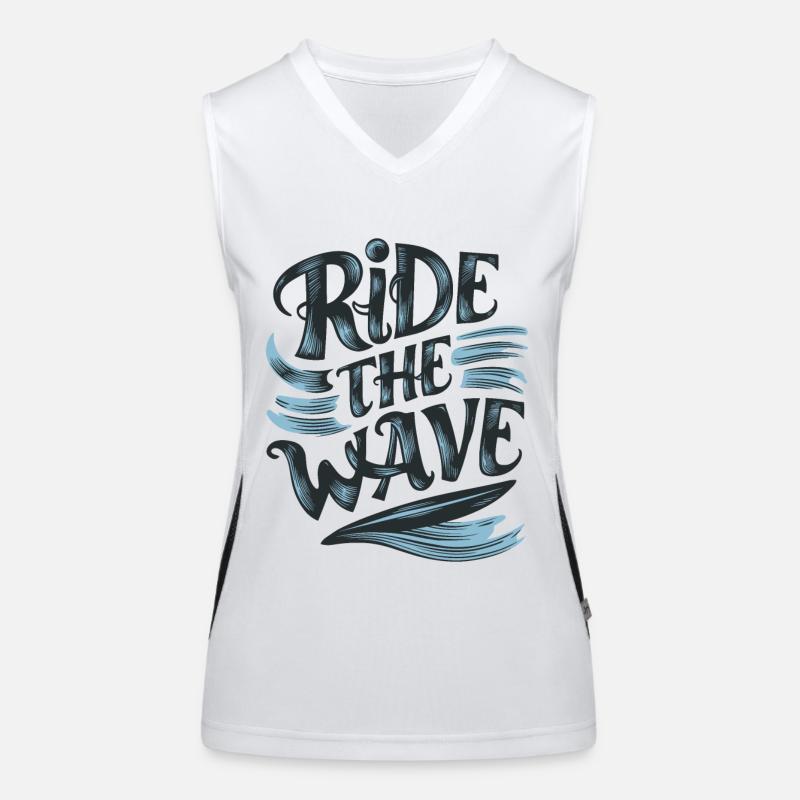 Surf sur les vagues Surf Surf Vacances d’été Débardeur respirant contrasté Femme