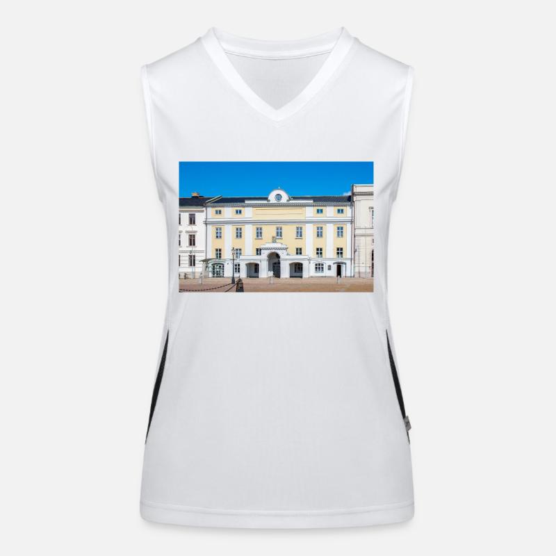 Göteborg Stadskansliet bei Gustaf Adolfs torg Funktionelles Kontrast-Tank Top für Frauen