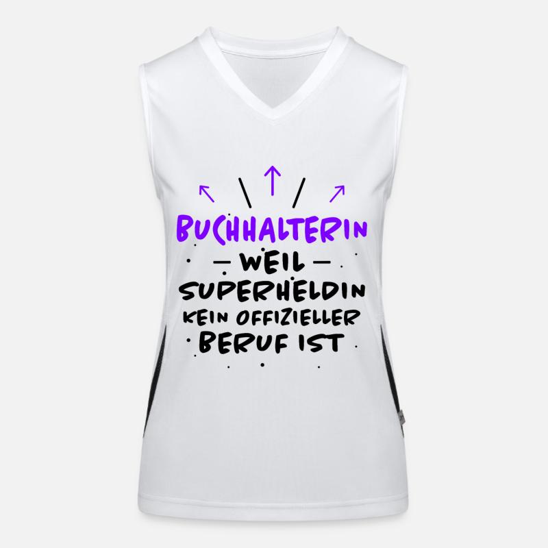 Buchhalterin Spruch Lustiges Buchhalterin Geschenk Funktionelles Kontrast-Tank Top für Frauen