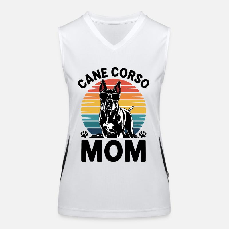 Cane Corso Italiano Mama Mom Cane Corso Geschenk Funktionelles Kontrast-Tank Top für Frauen