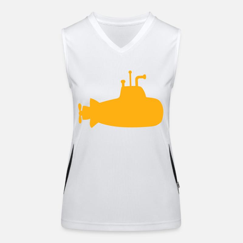 Submarine Submarine Yellow Dive Dive Submarine Logo Women's Functional Contrast Tank Top