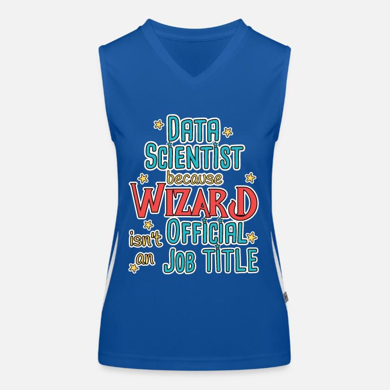 Data Scientist Wizard Data Science Funktionelles Kontrast-Tank Top für Frauen