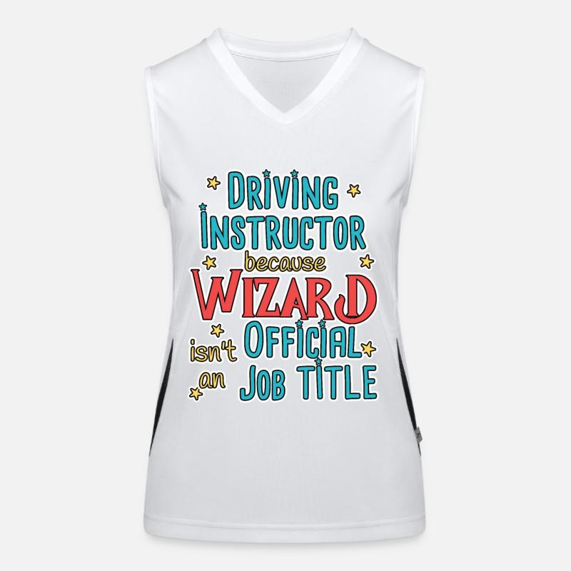 Instructeur de conduite Wizard Auto-école Débardeur respirant contrasté Femme