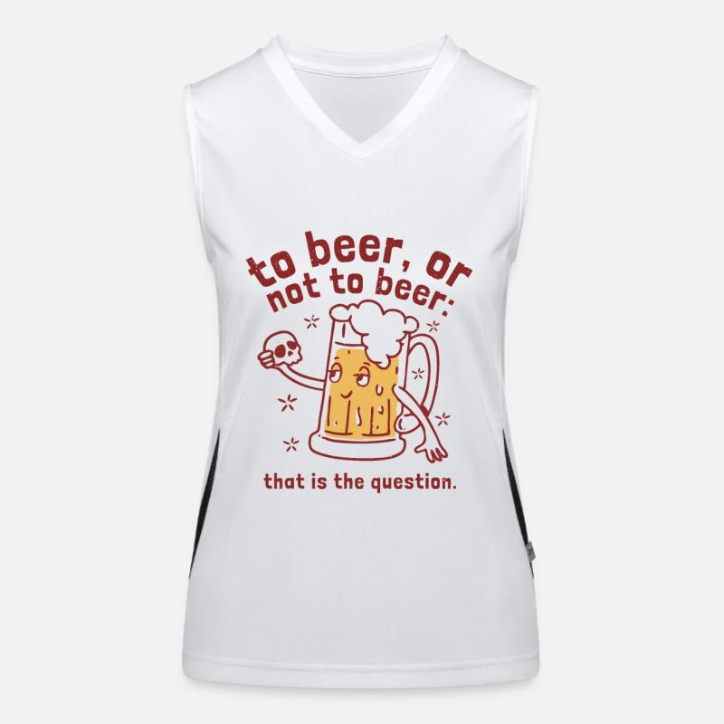 Bier oder nicht Bier Funktionelles Kontrast-Tank Top für Frauen