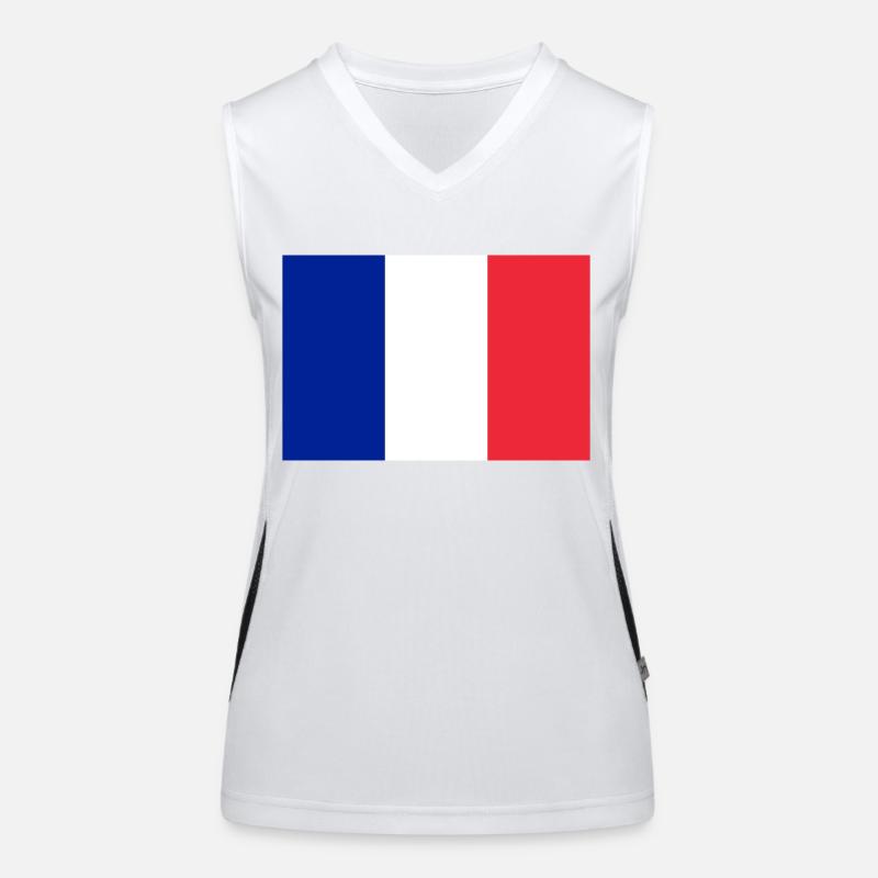 Frankreich Funktionelles Kontrast-Tank Top für Frauen