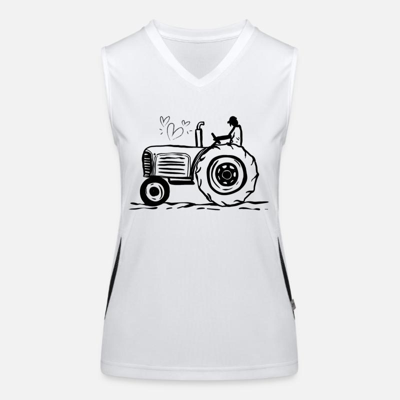 Traktor / Traktor / Traktor Funktionelles Kontrast-Tank Top für Frauen