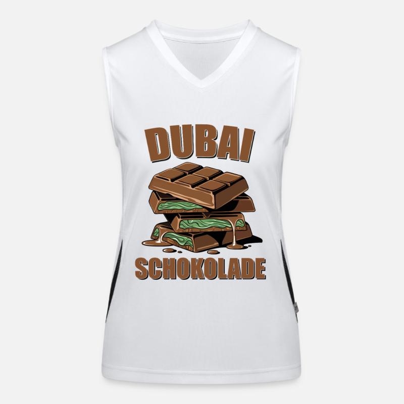 Dubai Schokolade Funktionelles Kontrast-Tank Top für Frauen