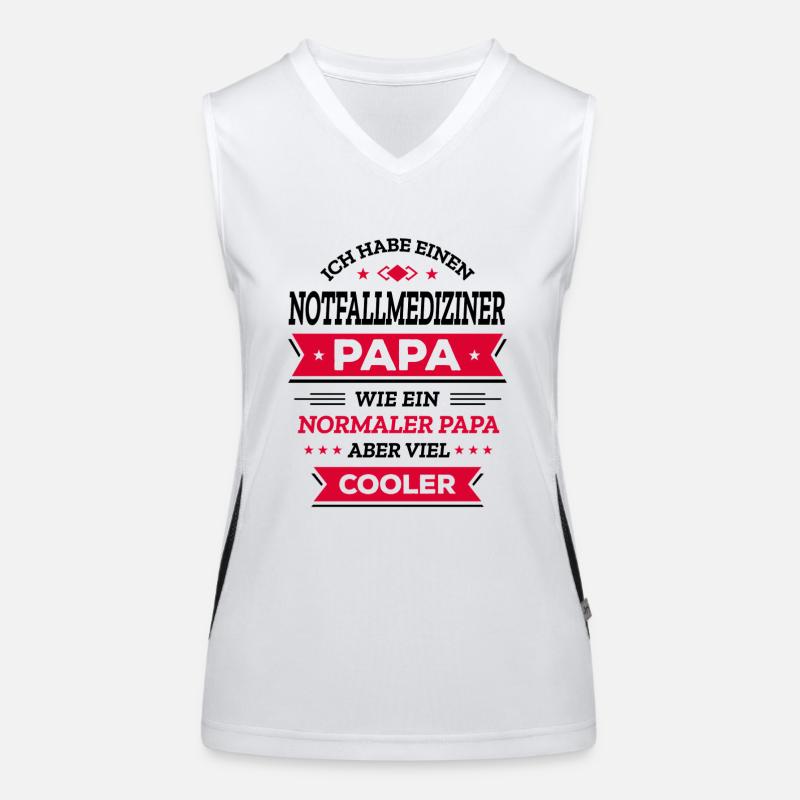 NOTFALLMEDIZINER PAPA - COOLER ALS NORMAL Funktionelles Kontrast-Tank Top für Frauen