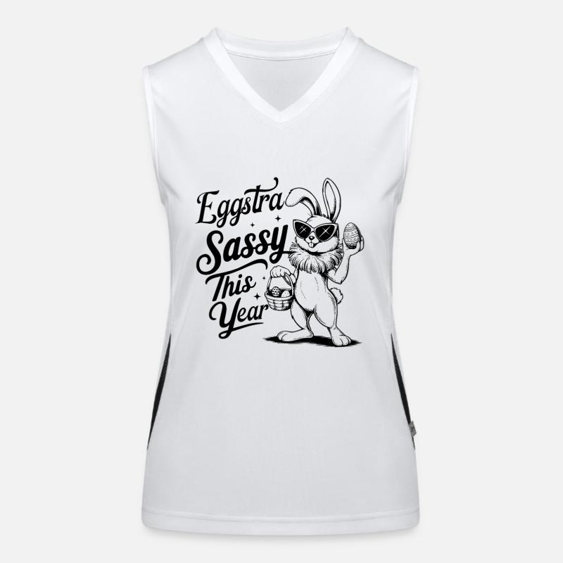 Eggstra Sassy This Year Women's Functional Contrast Tank Top