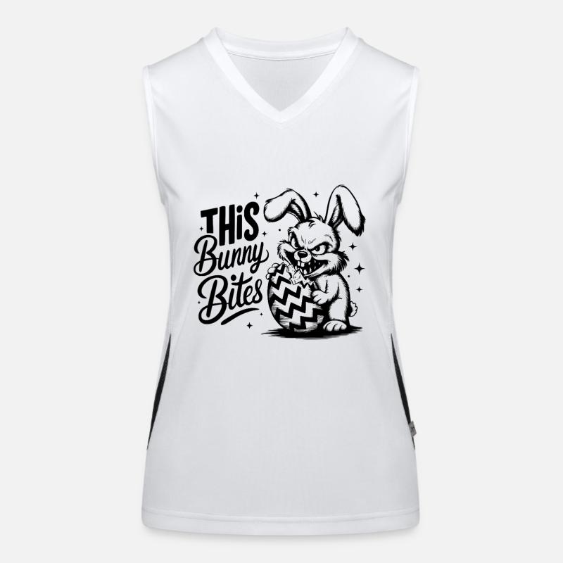 This Bunny Bites Funktionelles Kontrast-Tank Top für Frauen