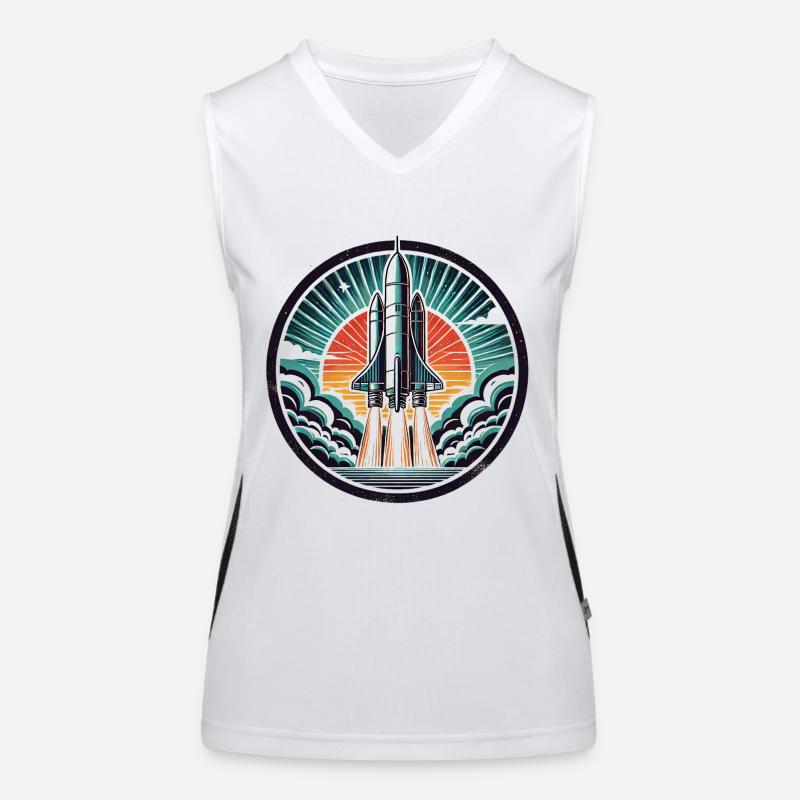 Navette spatiale Vaisseau spatial Débardeur respirant contrasté Femme