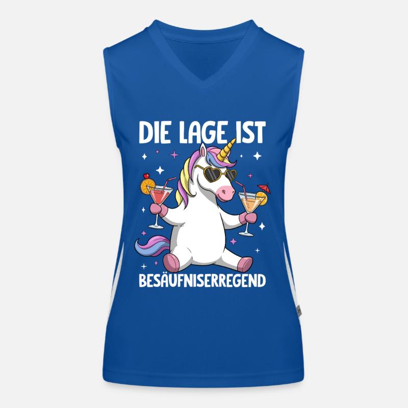 The situation is drunkenness Women's Functional Contrast Tank Top