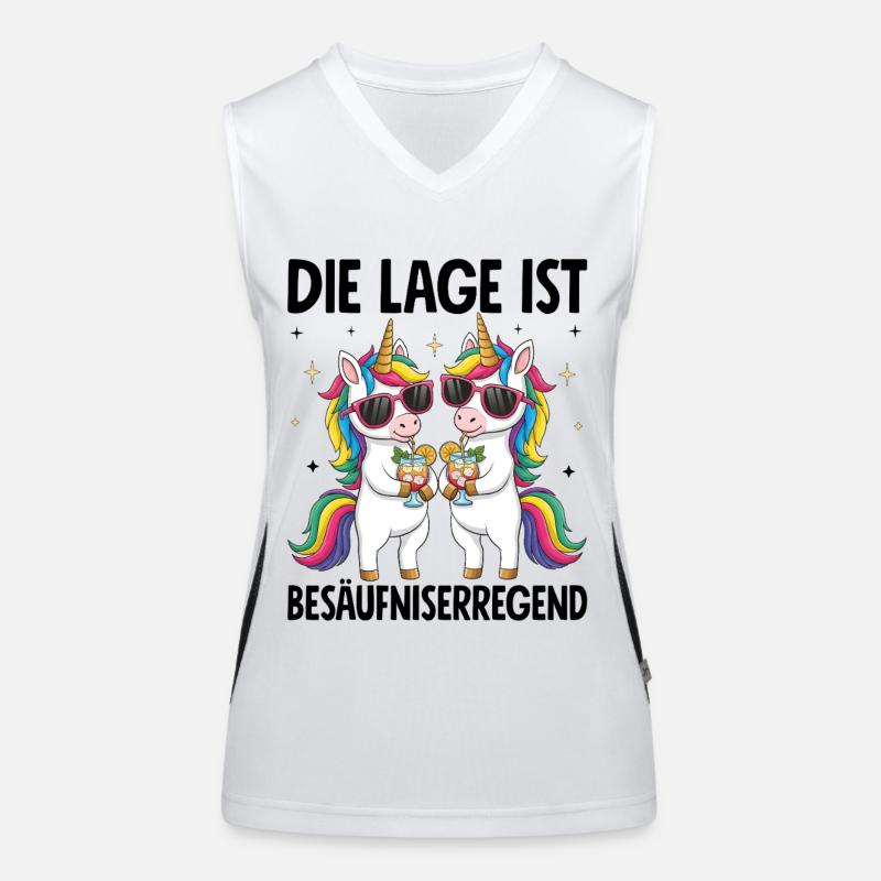 The situation is drunkenness Women's Functional Contrast Tank Top