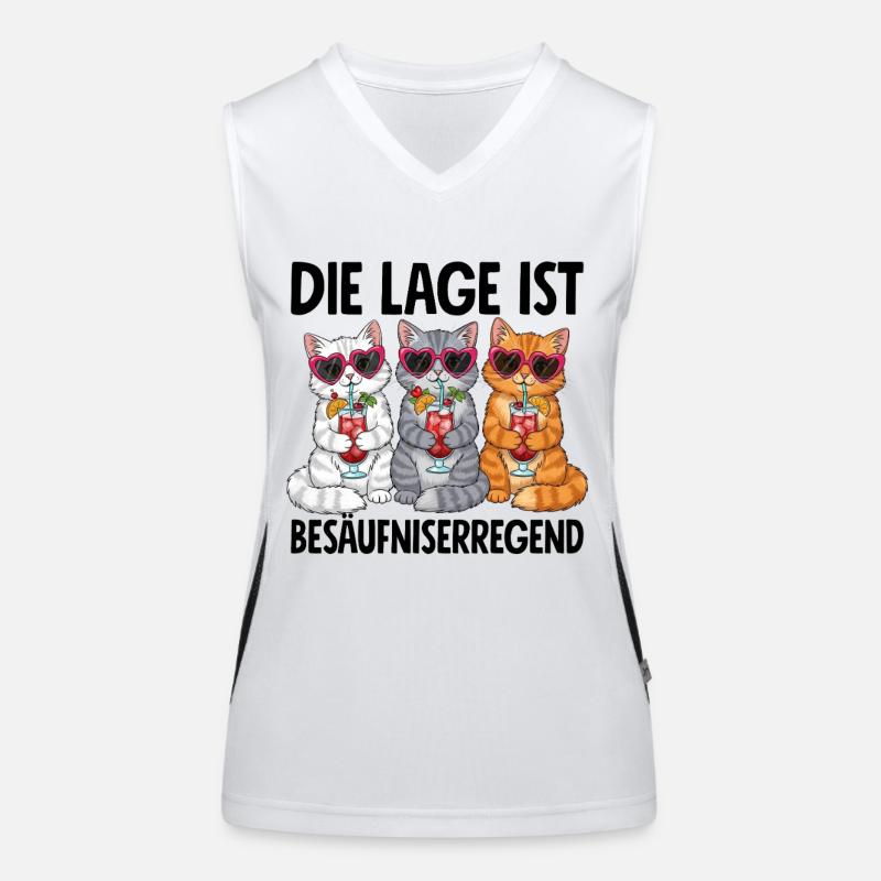 The situation is drunkenness Women's Functional Contrast Tank Top