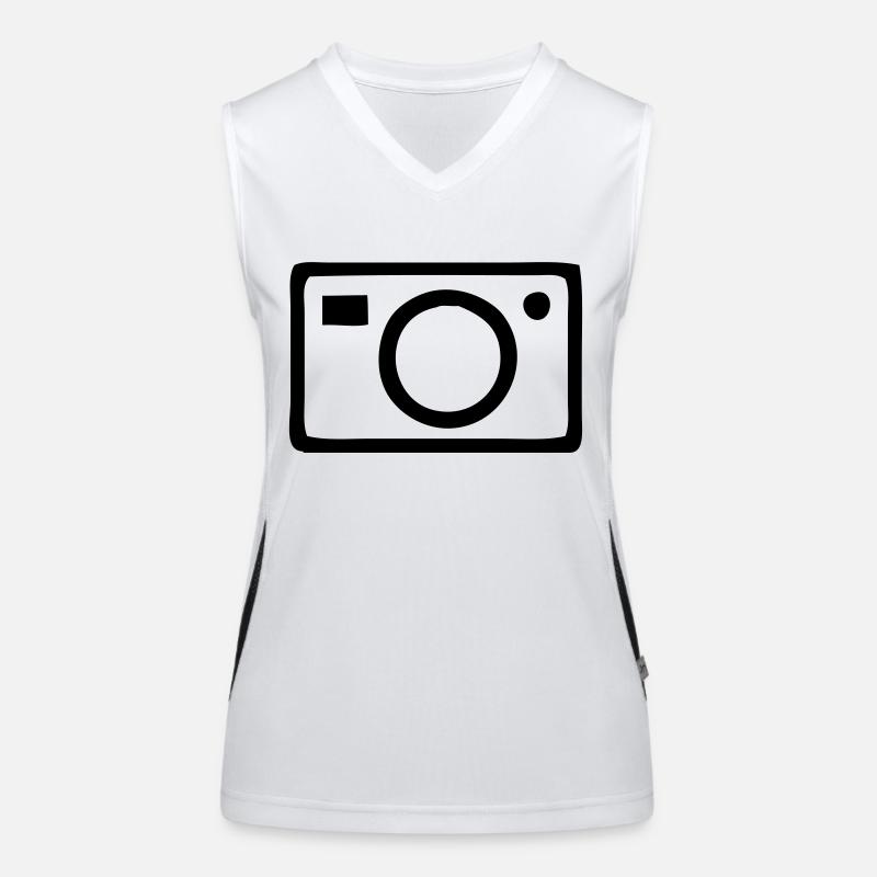 Kamera Funktionelles Kontrast-Tank Top für Frauen